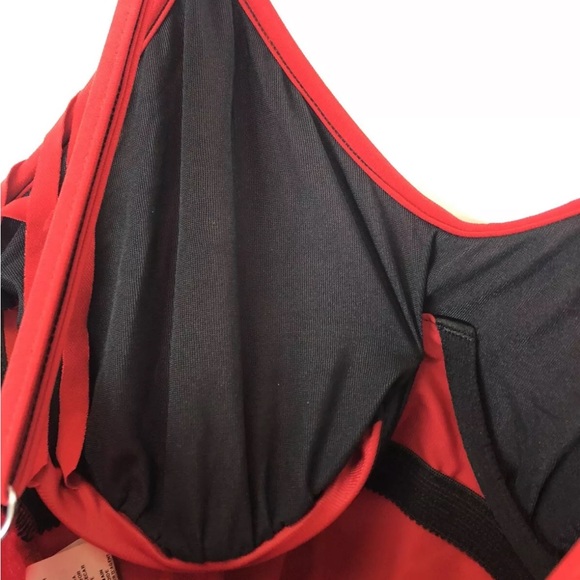 Magicsuit Women’s Blaire Red Underwire One Piece Slimming Swimsuit Size 10 - Picture 3 of 3